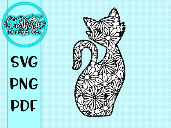 Cat Svg Cat Mandala Svg Animal Mandala Svg Mandala Svgs Etsy
