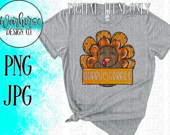 Gobble Gobble PNG for sublimation, PNG files, thanksgiving sublimation Design, Thanksgiving shirt design, Turkey shirt design, Kids designs