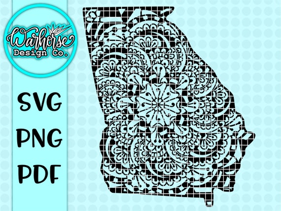 Download Georgia Svg Georgia Mandala Svg Mandala Svg Zentangle Svg Etsy