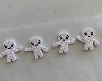 Mummy Halloween Earrings dangles or studs, handmade