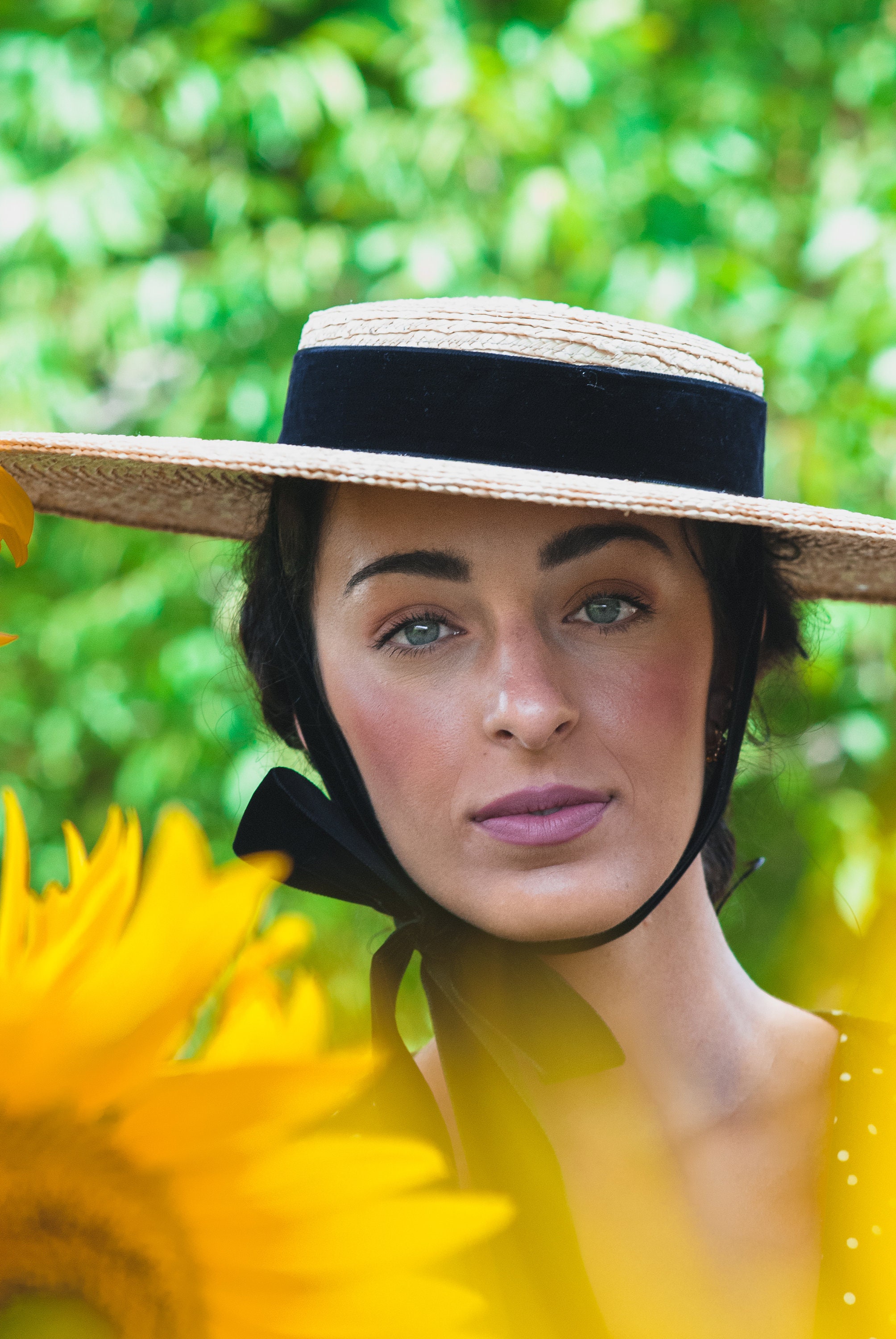Ferby Ferre Women\'s Black Straw Fedora/Sun Hat sz S Wimdream Women Wide Brim Paper Straw Fedora Hat with Black  main image 4