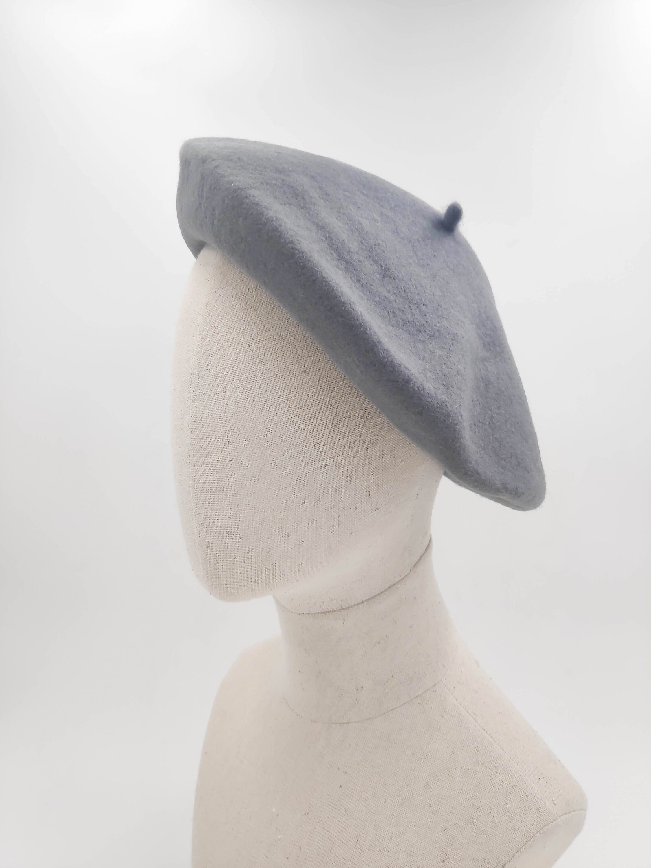 Pearl Gray Merino Wool Beret, French Style Hat - Etsy