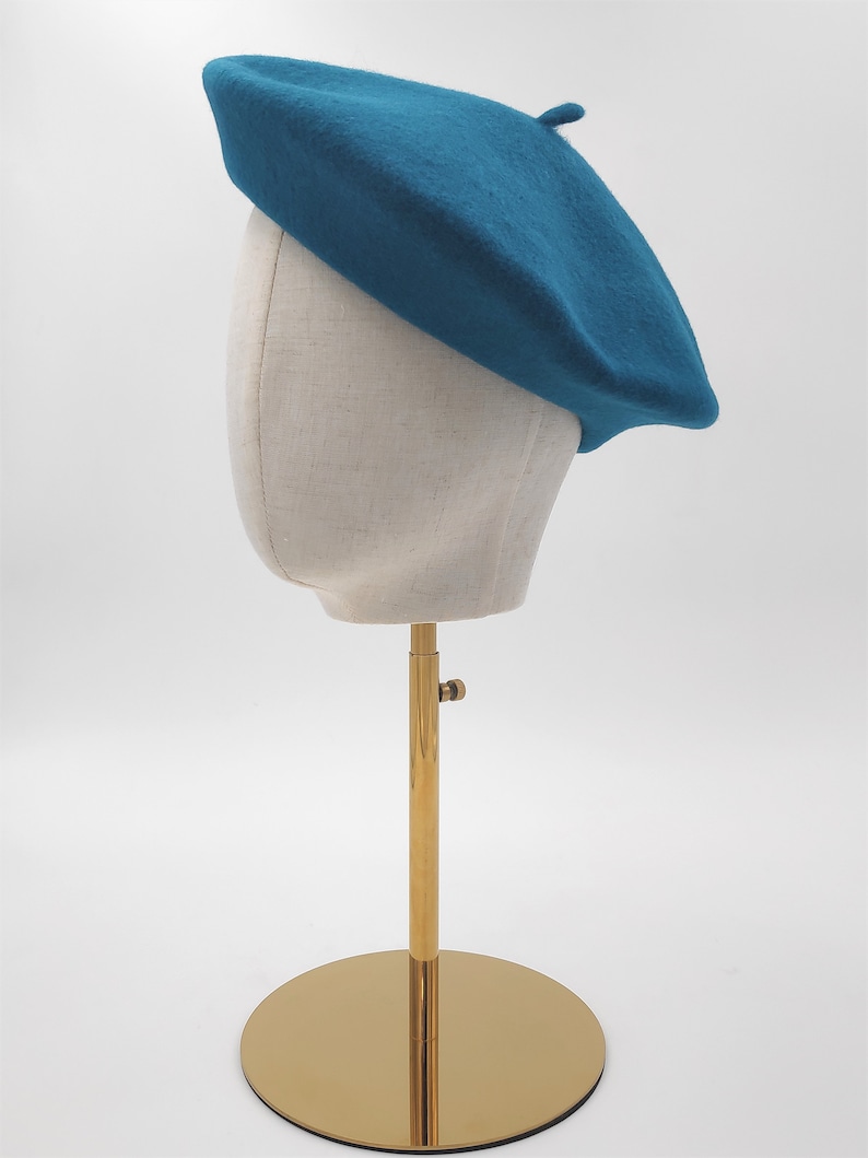 Berretto In Lana Per Bambine - Stile Francese, Tinta Unita, Taglia Unica (Circonferenza 52 Cm), Per Autunno-Inverno - Foto 9