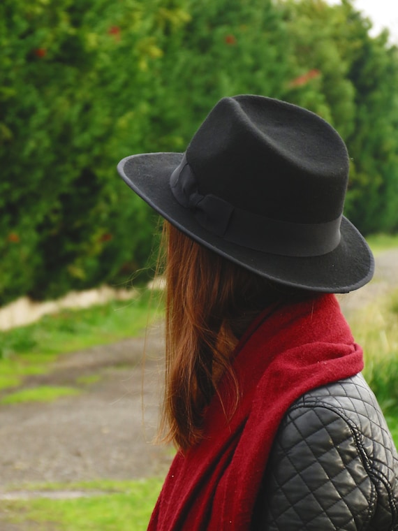 BLACK 　BRIM UP LONG FELT HAT 618hD12C5BL._AC_UY1000_.jpg