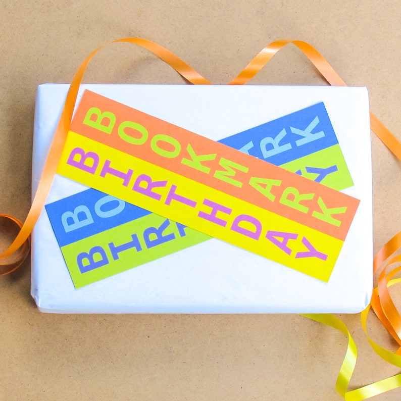 Birthday Gift, Printable Bookmark, Book Lover, Gift for Reader, Last Minute Gift, Digital