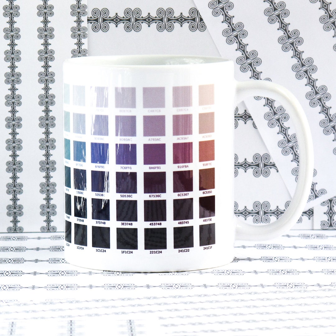 Gradient Mug Muted Colors Hex Codes RGB Graphic Design Etsy