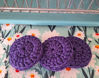 3 pack reusable, Non- scratching Dish Scrubber , eco friendly,  dishwasher safe, kitchen snd household cleaning sponge