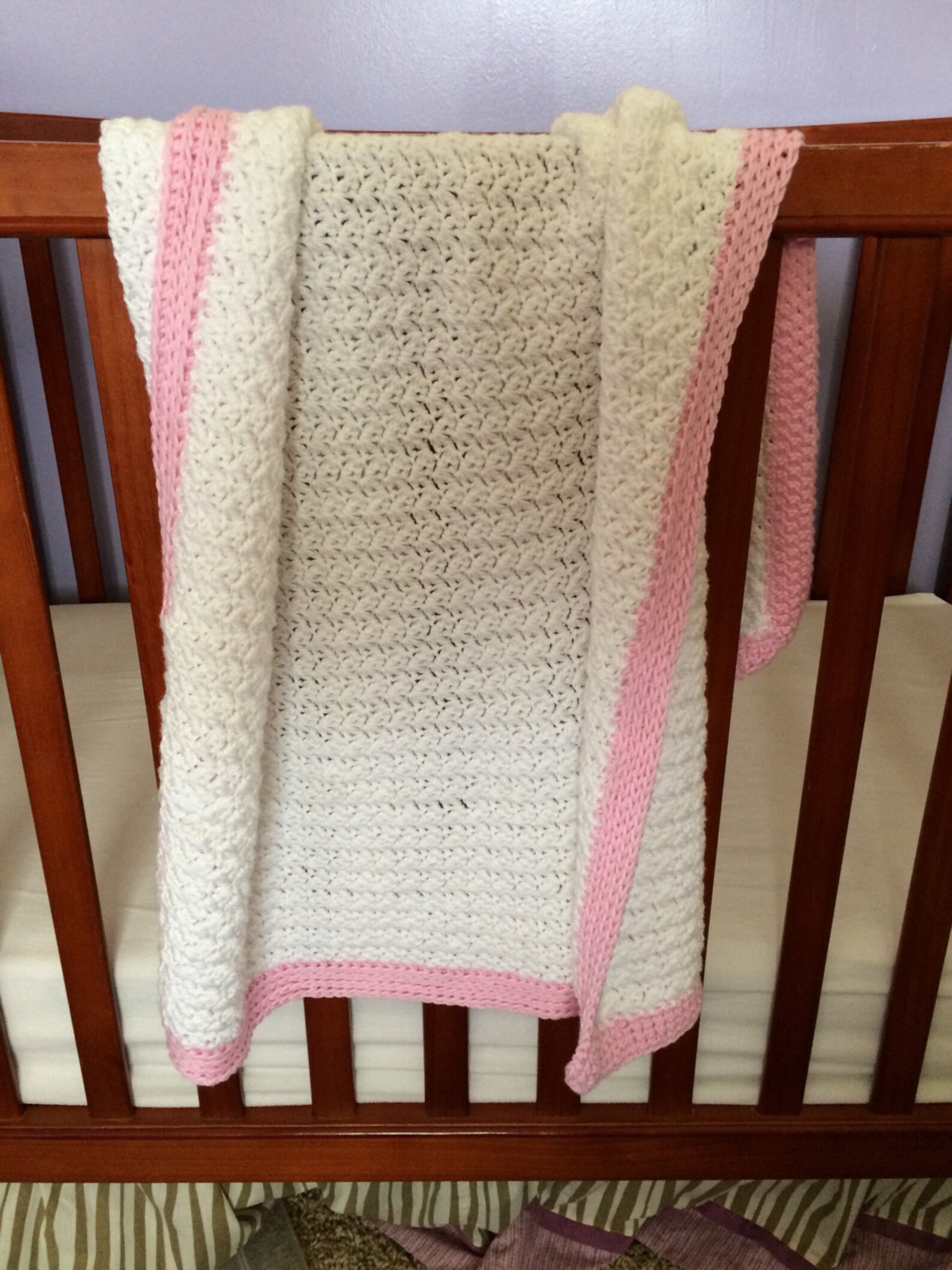 White Baby Blanket Receiving Blanket Etsy
