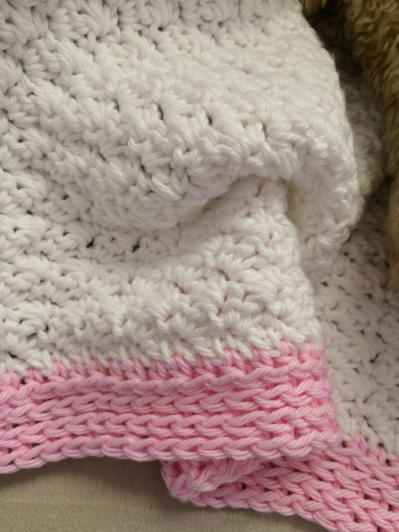 White Baby Blanket Receiving Blanket Etsy