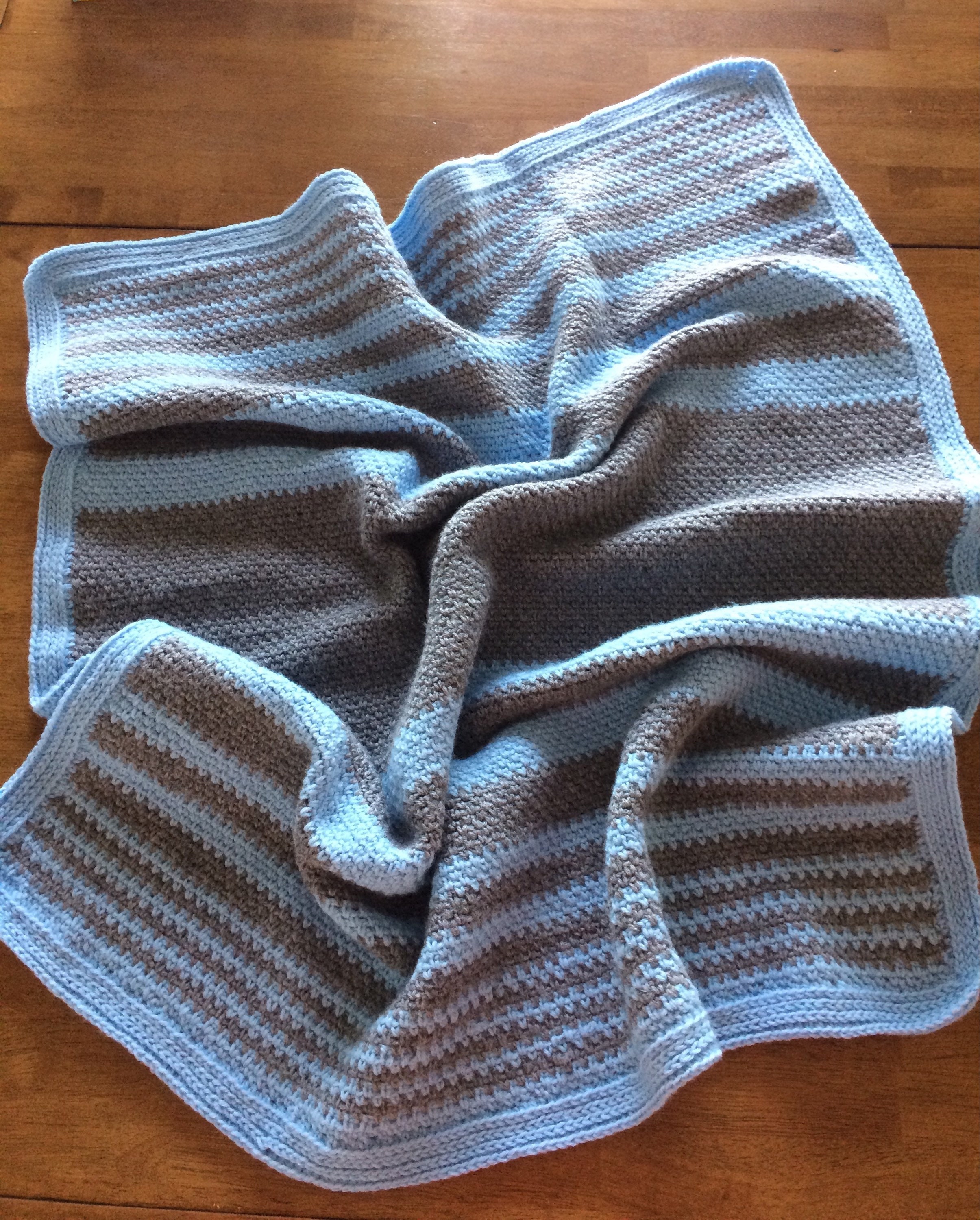 Crochet Baby Blanket Baby Blanket Blue Baby Blanket Baby
