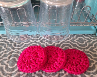 3 pack reusable, Non- scratching Dish Scrubber , eco friendly,  dishwasher safe, kitchen snd household cleaning sponge