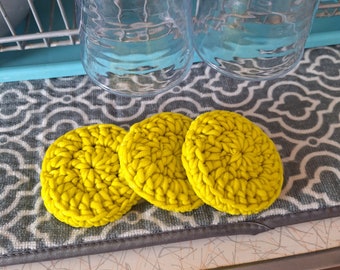 3 pack reusable, Non- scratching Dish Scrubber , eco friendly,  dishwasher safe, kitchen snd household cleaning sponge