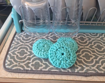 3 pack reusable, Non- scratching Dish Scrubber , eco friendly,  dishwasher safe, kitchen snd household cleaning sponge