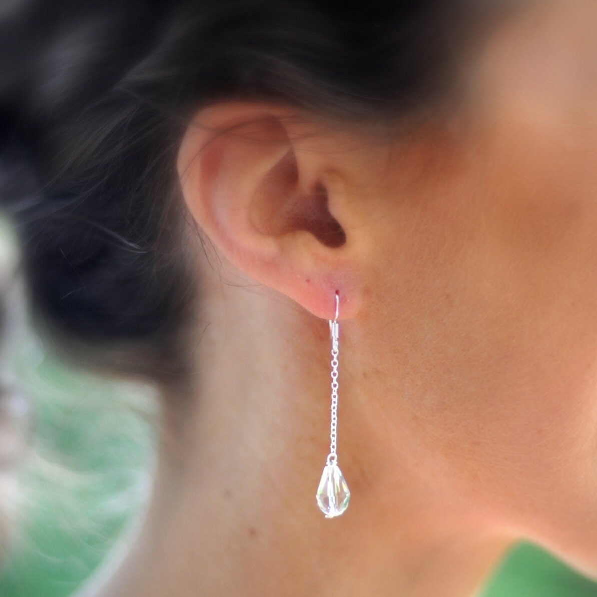 Glittering Water-Drop AAA CZ Crystal Wedding Party Earrings – Neshe Fashion  Jewelry