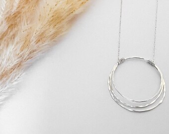Collana Karma in argento sterling, collana Eternity Collana Karma in argento sterling, collana Eternity