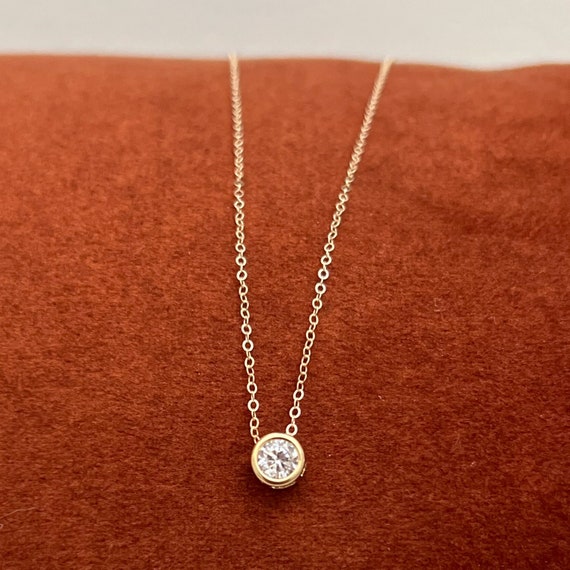 Charm Necklace Carabiner Style Adapter Pendant with Cubic Zirconia Accents Charm Necklace Carabiner Style Adapter Pendant with Cubic Zirconia Accents