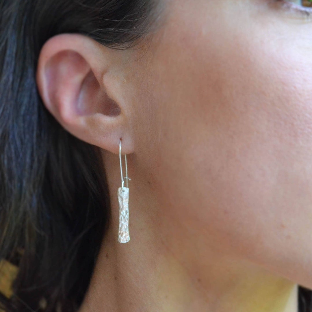 Orecchini A Libellula In Argento 925 Con Ambra Baltica Marrone E Gialla, Fattti A Mano, Ipoallergenici - 2