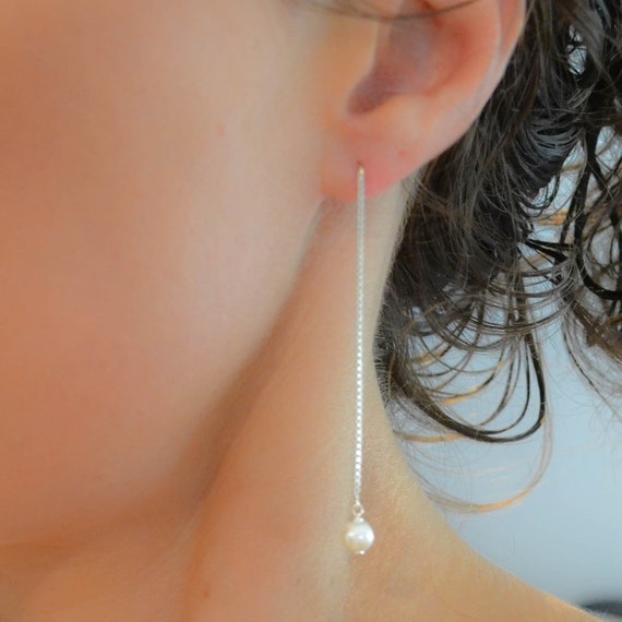 Orecchini A Cerchio Con Perla In Argento Sterling 925 – Gioiello Per Bambina, Ideale Per Comunione, In Confezione Regalo - 3