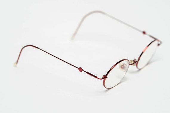 Vintage John Lennon Eye Glasses in Crimson (Case I
