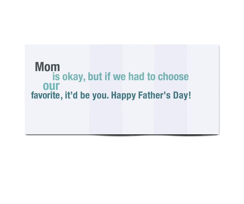 Funny Father's Day Gift Card for Dad Mom is my favorite Pawter's Day Dog Dad from Daughter from kids from son First Father's Day Card image 4