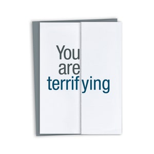 Funny Card for Boss / Terrifying / Funny Boss Card Funny Boss Gift / Funny Boss's Day Card / Funny Birthday Card for Boss / Principal's Day image 1