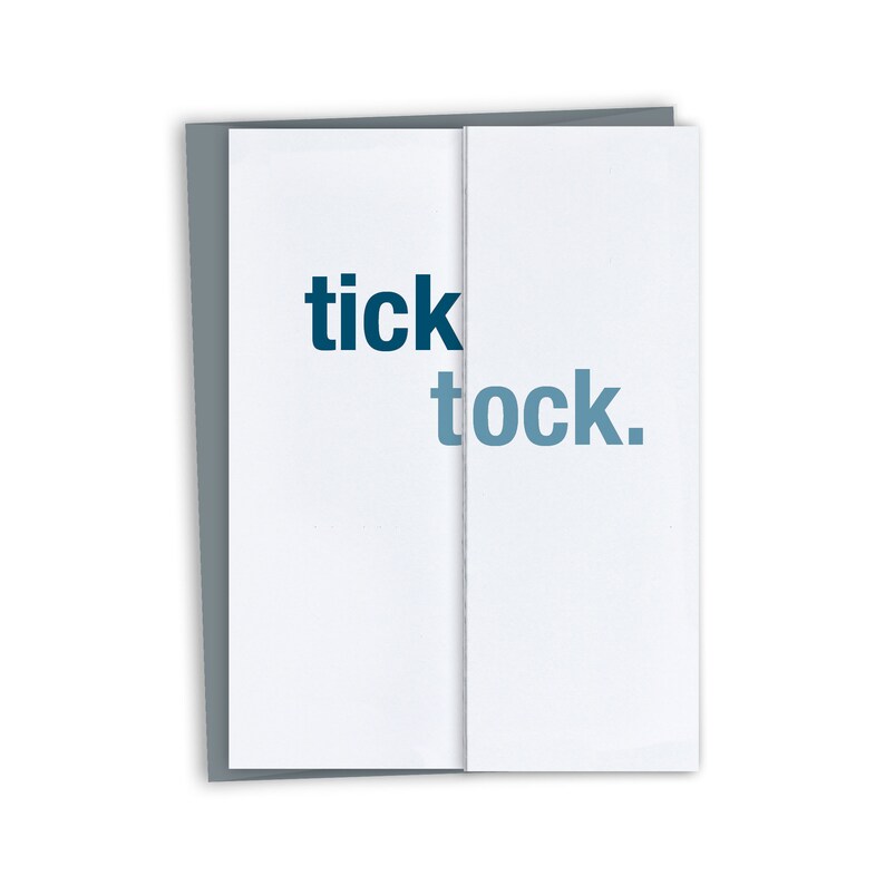 Funny Biological Clock Birthday Card / Tick tock Etsy
