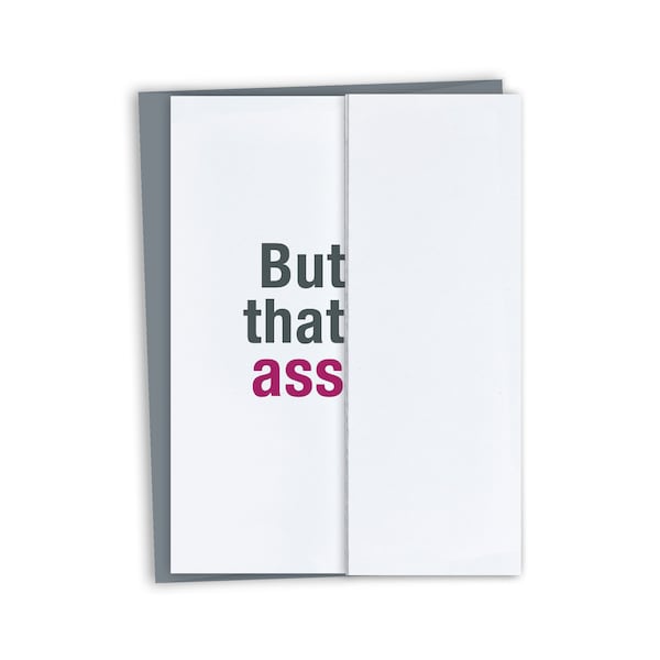 That A** sarcastic birthday card - Funny birthday card - Sarcastic Birthday Card - Snarky card for friend - That Ass card