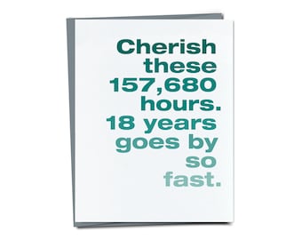 Cherish - Funny New Baby card