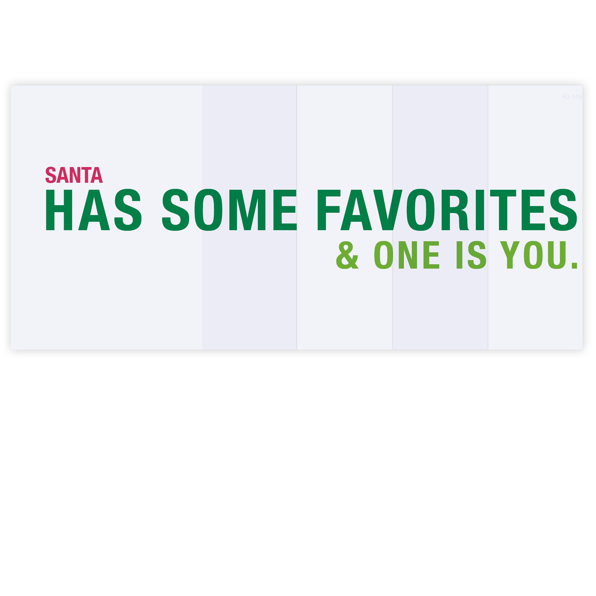 Hallmark Funny 'Santa Hates You' Christmas Card - Small Humorous Holiday Greeting Card