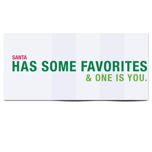 Boxed Set - Santa Hates You Fold-out Cards - 5 Cards - Funny Christmas ...