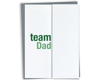 Team Dad - Mother's Day Card Funny / Mother's Day Gift Card for Mom Dog Mom from Daughter from kids from son First Mother's Day