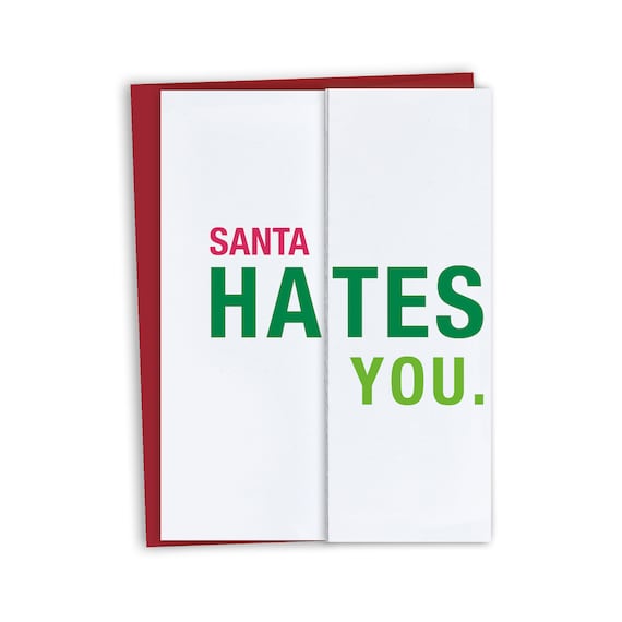 Hate the Holidays, Funny Christmas Holiday Card Hate the Holidays, Funny Christmas Holiday Card