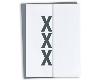 XXX Funny Anniversary Card /  Funny Valentine's Day Card - Dirty Card for wife - for husband - for girlfriend - for boyfriend