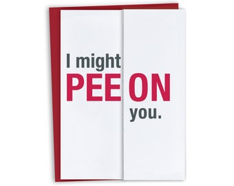 Funny Will You Be My Groomsman Card - Best Man Card - Pee on you - Hold my beer - Groomsman Proposal - Unique Best Man - Funny Best Man