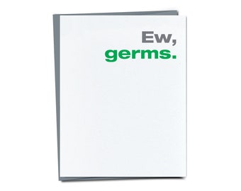 Ew, Germs Get Well Soon Card