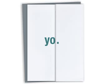 Funny Thinking of You Card / Yo