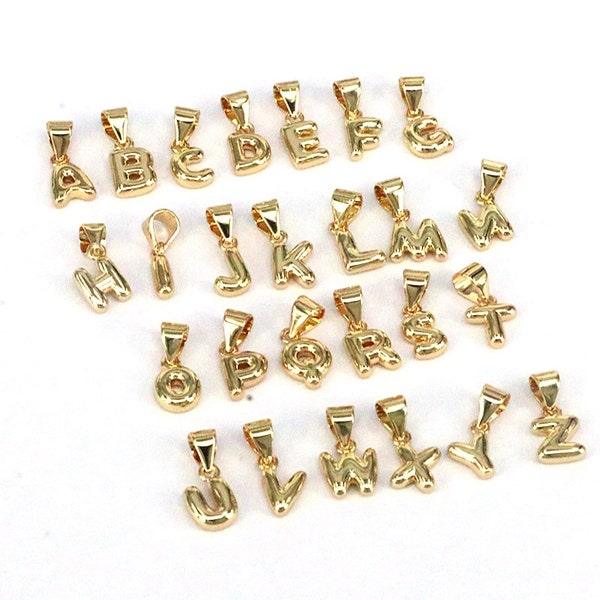 26Pcs Tiny Cute Alphabet Balloon Letter Pendant Necklace A-Z Name Personalized Fashion Necklace For Women Men Jewelry Accessorie