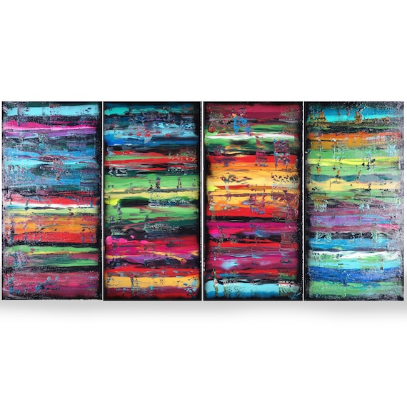 Large paintings -  Abstract A1162 - wall art - stretched canvas - acrylic paintings by artist Ksavera