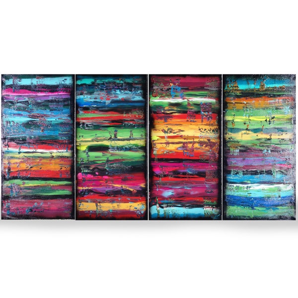 Large paintings -  Abstract A1162 - wall art - stretched canvas - acrylic paintings by artist Ksavera