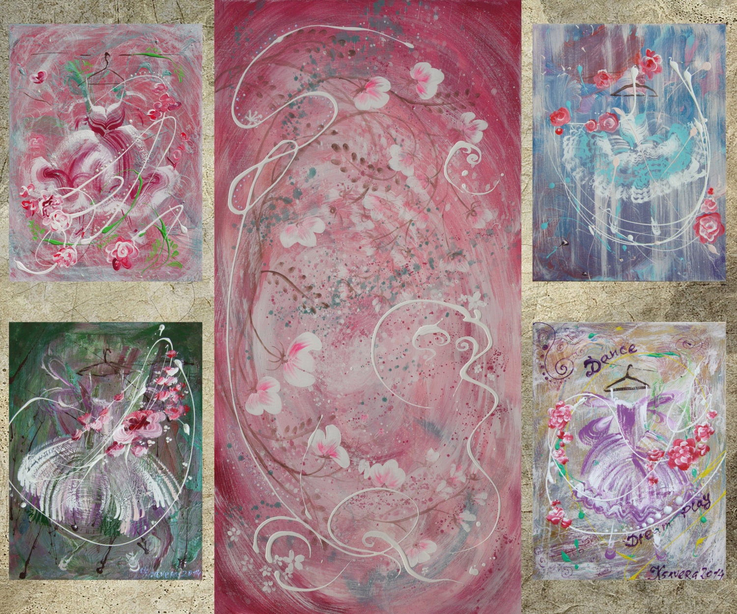 Shabby chic painting rose shabby chic art canvas art love contemporary artwork rose acrylic on