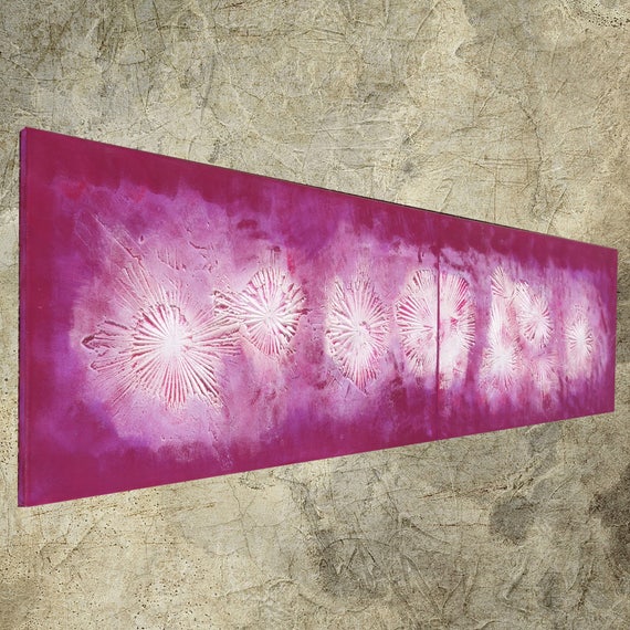 lilac Abstract Painting diptych vertical textured wall art A136 Acrylic Original Contemporary Art KSAVERA canvas mid century modern