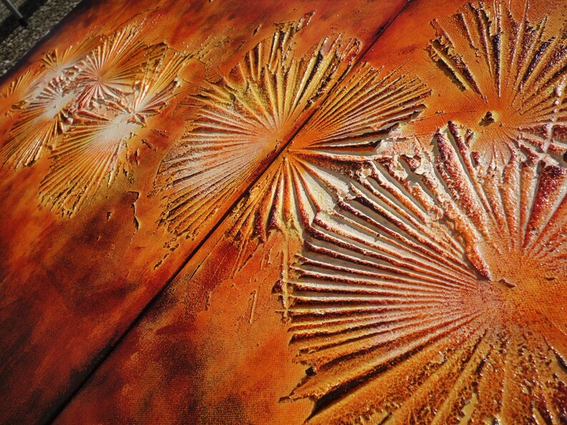 Lava Abstract Painting Vertical Textured Wall Art A105 Acrylic | Etsy