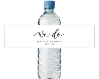 Water Bottle Labels Wedding Wedding Welcome Bag Gift - Etsy