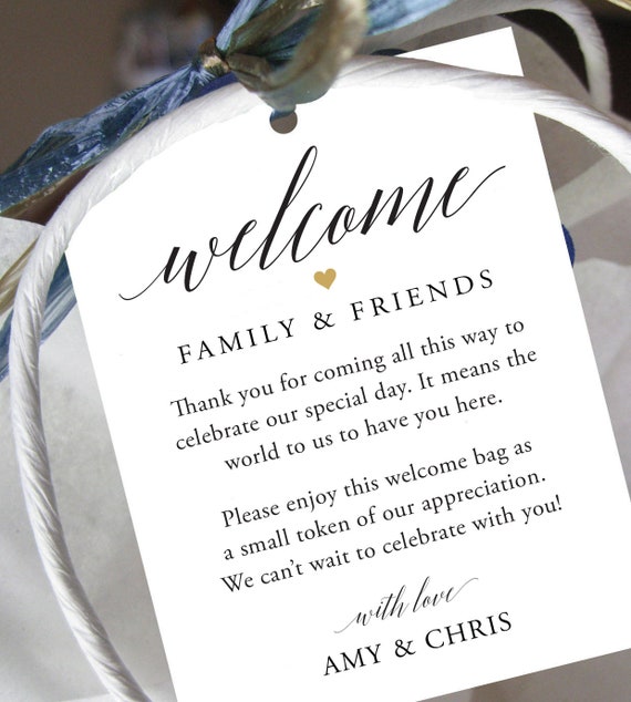 24 ct Hotel Welcome Bag Tags, Welcome Wedding Tags, Destination Wedding  Tags (EC-369-RD)