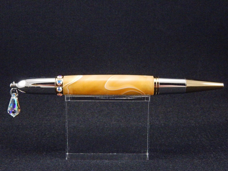 Diva Charm Twist Pen in Butterscotch Yellow