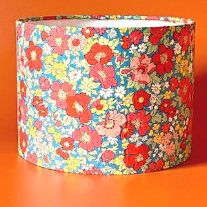 Liberty lampshade / ceiling light Cosmos Flowers fabric. Sizes 40cm 30cm 20cm.  Ideal for bedside / table / floor lamp and ceiling pendant.