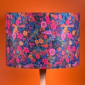 Liberty fabric lampshade / ceiling shade Ciara C cotton in 40cm 30cm 20cm sizes suited to ceiling pendant and table/floor lamp