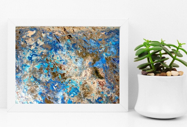 Abstract fine art print of Cornwall limited edition size 60cm width 40cm height. Available framed or unframed image 1