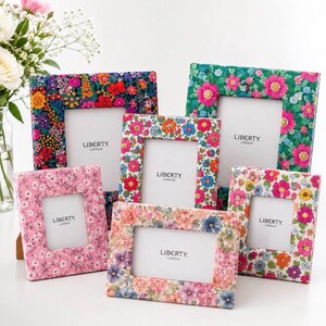 Liberty Print Photo Frames, Handmade in Cornwall, Free Photo Printed
