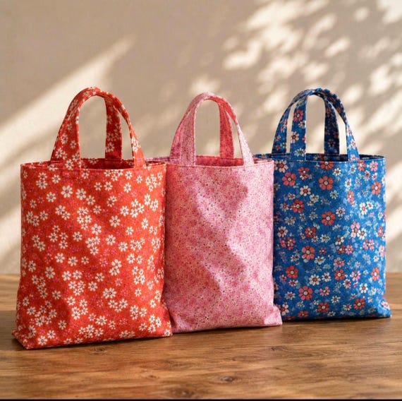 Liberty Fabric Gift Bags | Reusable Floral Totes | Handmade Cornwall